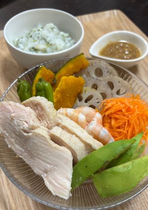 しっとりサラダチキン　薬膳腸活　肥満改善-レシピのメイン写真