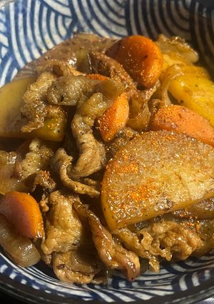 豚バラ肉じゃが大根-レシピのメイン写真