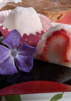 桜あんのいちご大福-レシピのメイン写真