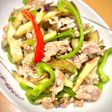 こどもが大好き⭐︎ピーマンとナスと豚こまの青椒肉絲