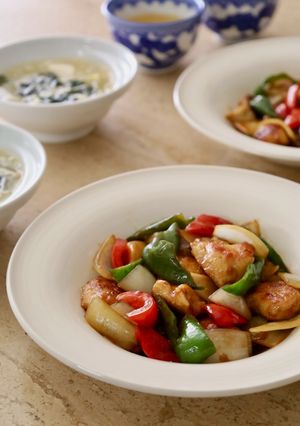 やわらか鶏むね肉と野菜の黒酢あん-レシピのメイン写真