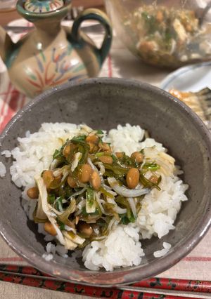 めかぶとしらす、長芋のネバネバ丼-レシピのメイン写真
