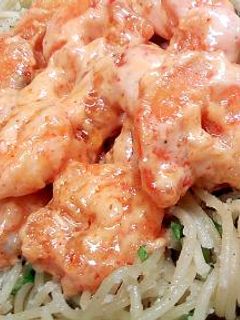 ピリ辛!さっぱり♪ エビマヨパスタ-レシピのメイン写真