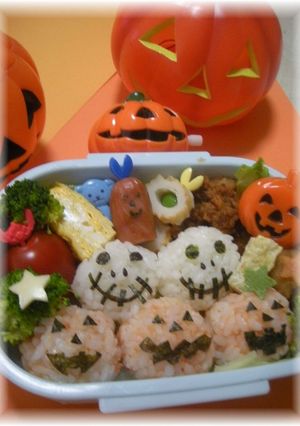 キャラ弁★ハロウィンな一口おにぎり♬-レシピのメイン写真