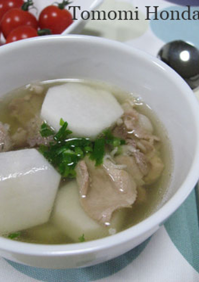 カラダほかほか♪さといもと豚肉のスープ-レシピのメイン写真