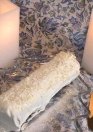ビスケットでホワイトノエルケーキ！-レシピのメイン写真