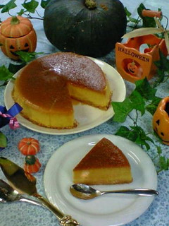 【ハロウィン♪かぼちゃのプリンケーキ】-レシピのメイン写真