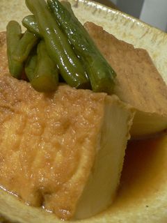 厚揚げとインゲンの煮物-レシピのメイン写真