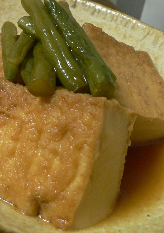厚揚げとインゲンの煮物-レシピのメイン写真