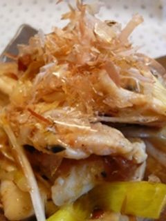 鶏胸と長ネギの梅肉和え-レシピのメイン写真
