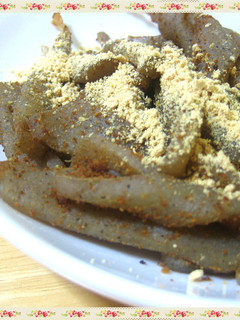 *きなこ味の甘辛こんにゃく*-レシピのメイン写真