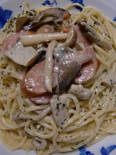 簡単☆きのこクリームパスタ-レシピのメイン写真