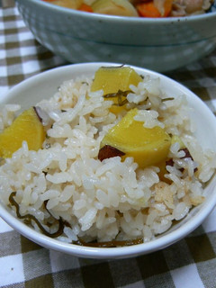 塩昆布入りさつま芋ご飯-レシピのメイン写真