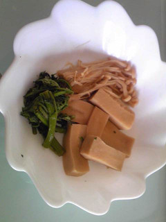高野豆腐と春菊のレンジ煮-レシピのメイン写真