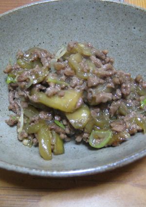 なすとひき肉の甘辛炒め-レシピのメイン写真