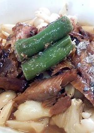 簡単!きのことサンマ缶 レンジで一品-レシピのメイン写真