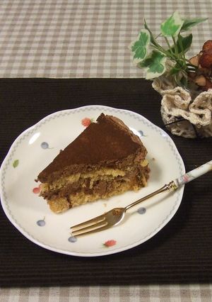 オーブンなし！スイスロールでチョコケーキ-レシピのメイン写真