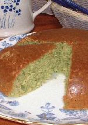 炊飯器ケーキ♪　ほうれん草とゴマの薫り高いケーキ-レシピのメイン写真