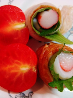 お弁当に♡カニカマしそのちくわ巻き-レシピのメイン写真