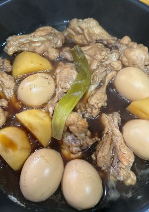 手羽元と卵とじゃがいものポン酢煮-レシピのメイン写真