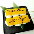 カボチャ餡の串だんご