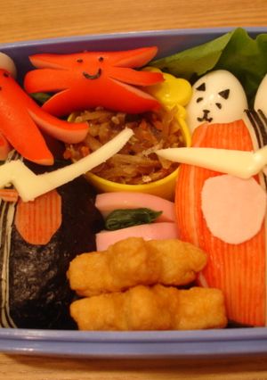 仮面ライダーＷ☆キャラ弁-レシピのメイン写真