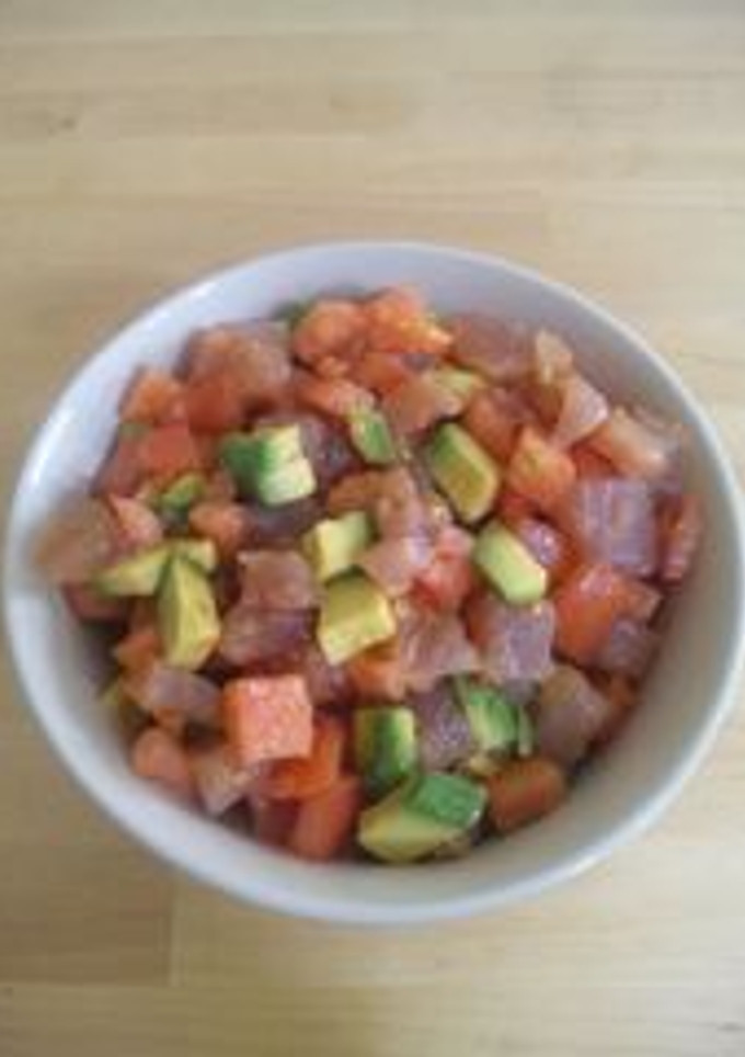 トマトとアボガドとマグロ丼-レシピのメイン写真