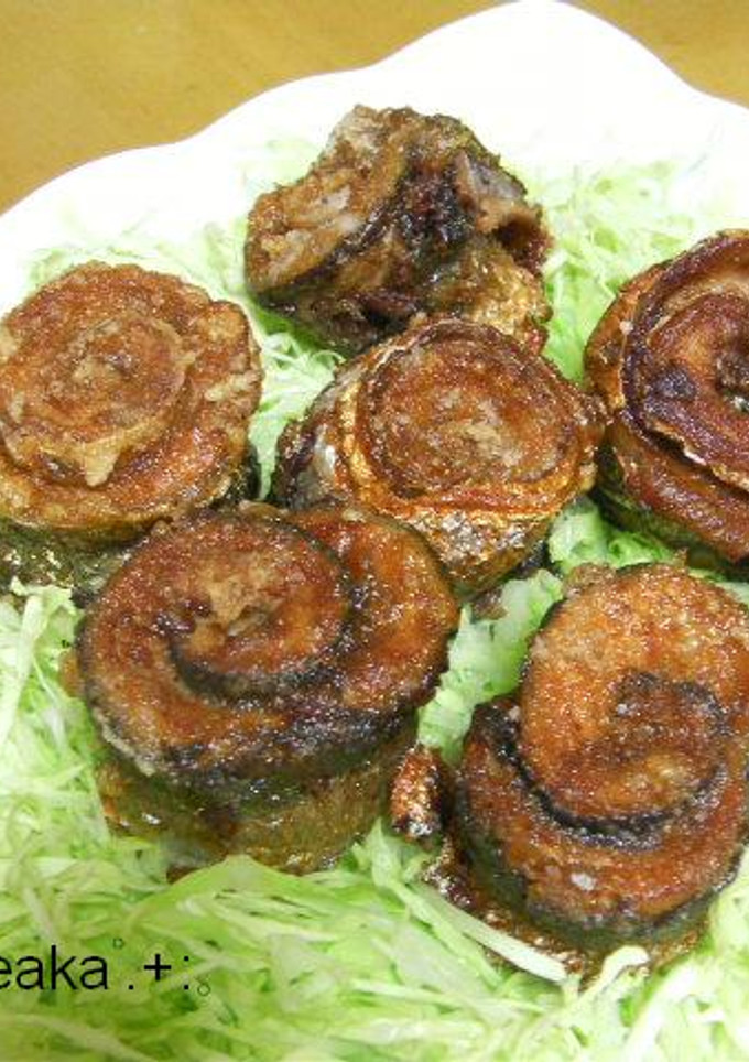 さんまくるくる巻き揚げ-レシピのメイン写真
