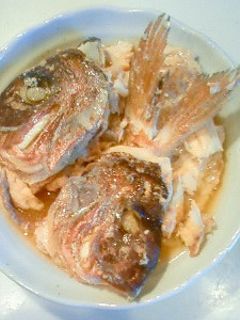 白身魚の煮付け(鯛のアラ)-レシピのメイン写真