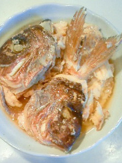 白身魚の煮付け(鯛のアラ)-レシピのメイン写真