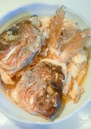白身魚の煮付け（鯛のアラ）-レシピのメイン写真