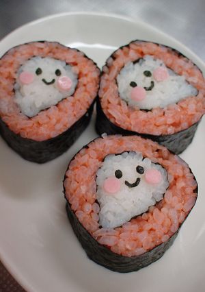 ハロウィン＊おばけちゃん海苔巻き-レシピのメイン写真