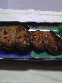 レンコンはさみ照り焼き風?-レシピのメイン写真