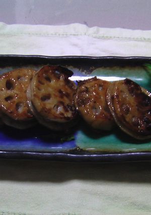レンコンはさみ照り焼き風？-レシピのメイン写真