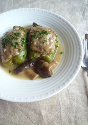 ピーマン肉詰めのレモンソース-レシピのメイン写真