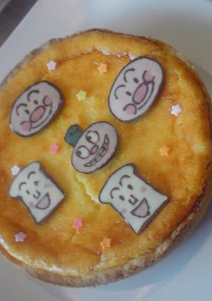 チーズケーキ☆アンパンマンキャラケーキ-レシピのメイン写真