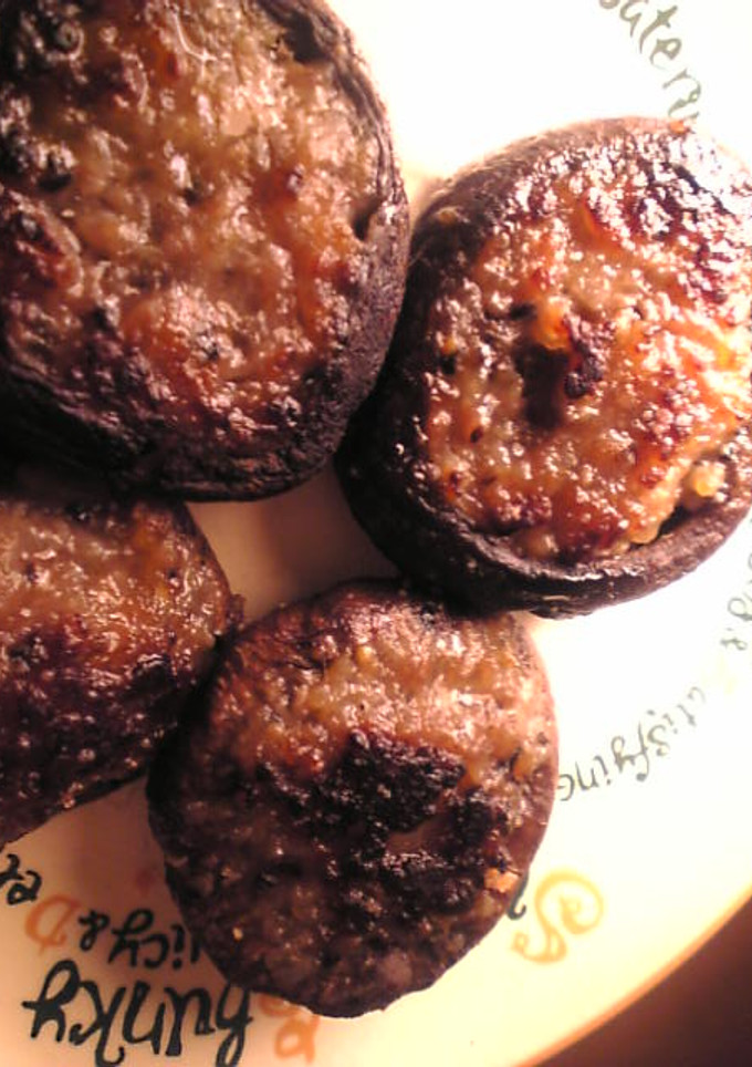椎茸の合挽き肉詰め焼き：中華風-レシピのメイン写真