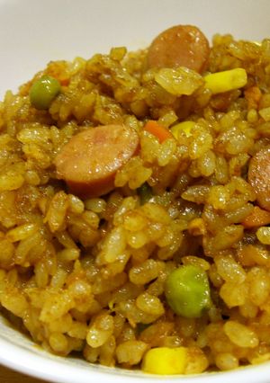 炊飯器で！旦那も子供も喜ぶカレーピラフ☆-レシピのメイン写真