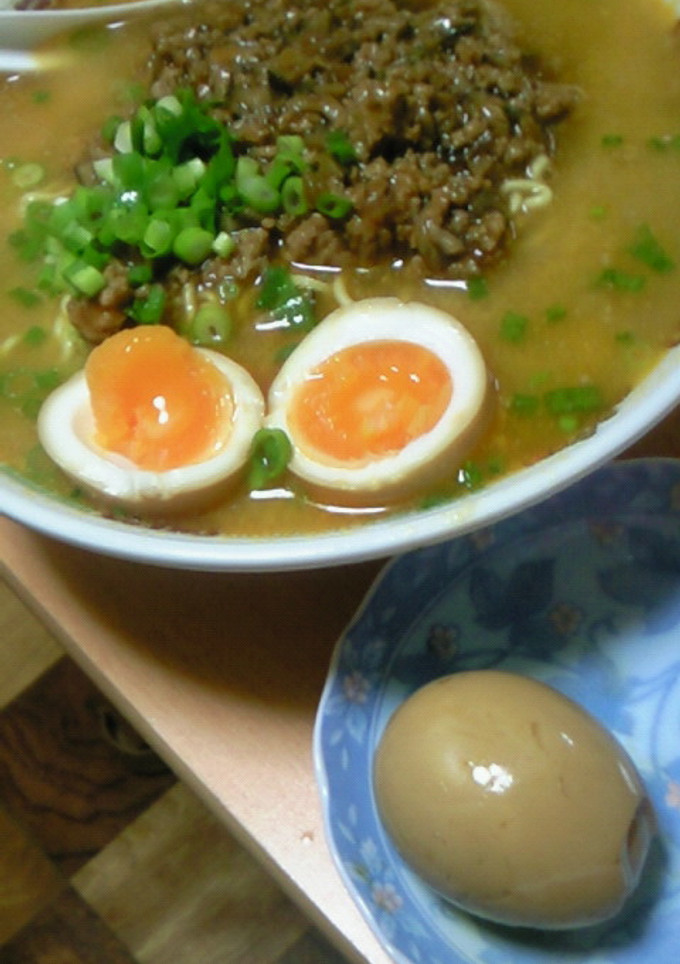ラーメンの液体スープ活用☆激うま半熟味玉-レシピのメイン写真