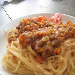 具たっぷりミートソーススパゲティ-レシピのメイン写真