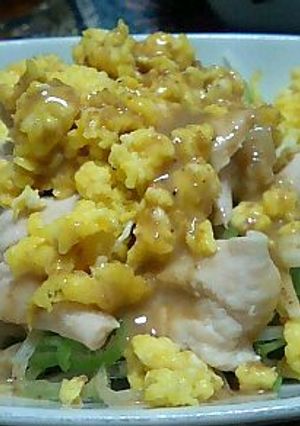 鶏ササミのゴマだれ野菜-レシピのメイン写真