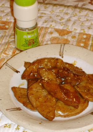 鰻のタレで豚レバーの蒲焼き-レシピのメイン写真