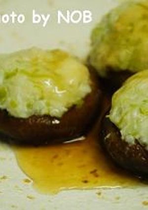 和風点心　椎茸の鯛ミンチ詰め-レシピのメイン写真