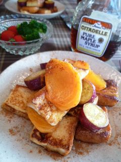 サツマイモと柿のフレンチトースト-レシピのメイン写真