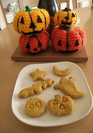 ハロウィン！かぼちゃおからクッキー　-レシピのメイン写真