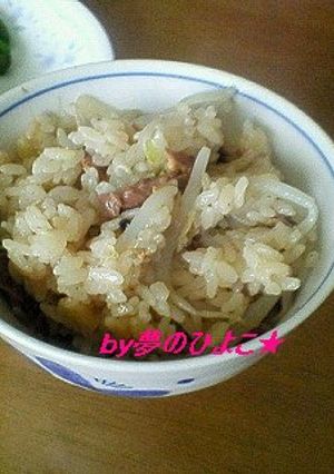 簡単!「もやし&サンマ缶の炊き込みご飯」-レシピのメイン写真