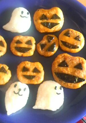 ハロウィン　かぼちゃのお餅-レシピのメイン写真