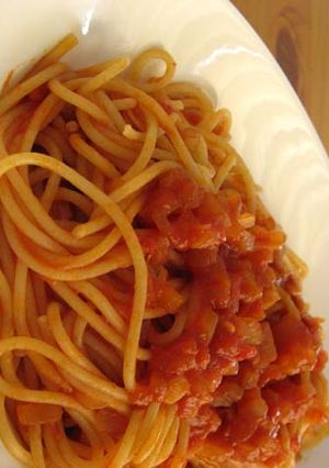 簡単♫甘～い♡うちのトマトスパゲッティー-レシピのメイン写真