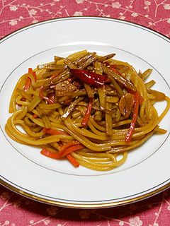 きんぴらごぼうパスタ-レシピのメイン写真