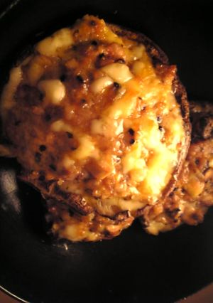 椎茸の合挽肉チーズマヨ詰め焼き：洋風-レシピのメイン写真